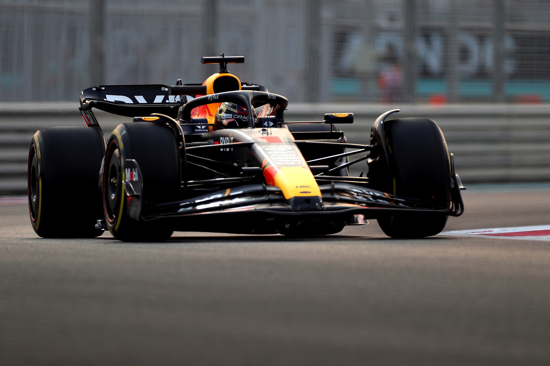 Max Verstappen driving car