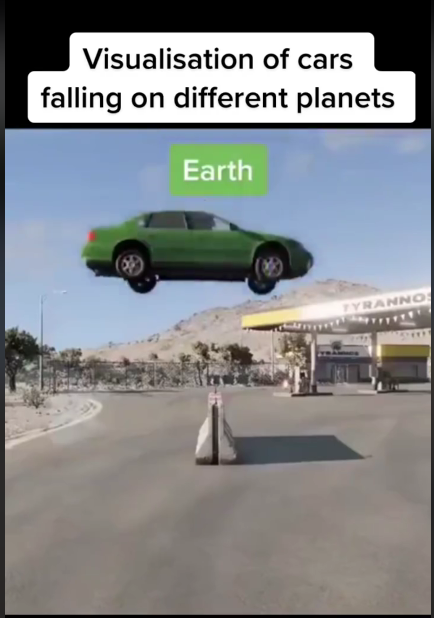 falling car