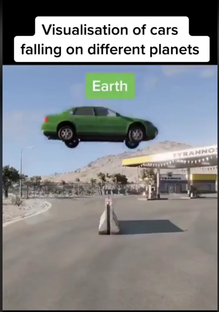 Απίστευτο βίντεο: Πώς η βαρύτητα επηρεάζει το αυτοκίνητο σε διαφορετικούς πλανήτες